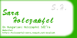 sara holczapfel business card